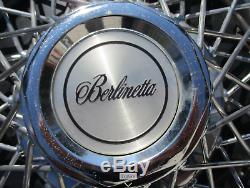 Factory Chevy Camaro Berlinetta 14 inch wire spoke hubcaps wheel covers nice