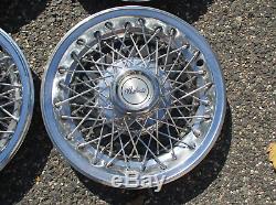 Factory Chevy Camaro Berlinetta 14 inch wire spoke hubcaps wheel covers nice