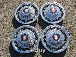 Factory Mercury Marquis Crown Victoria 15 inch wire spoke hubcaps wheel covers