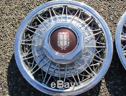 Factory Mercury Marquis Crown Victoria 15 inch wire spoke hubcaps wheel covers
