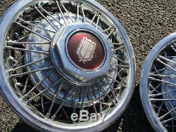 Factory Mercury Marquis Crown Victoria 15 inch wire spoke hubcaps wheel covers