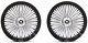 Fat Spoke 16 Front/rear Wheel Set Abs Black Harley Softail Heritage Deluxe Slim