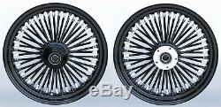 Fat Spoke 16 Front/rear Wheel Set Harley Softail Heritage Deluxe Slim Fls 08-17