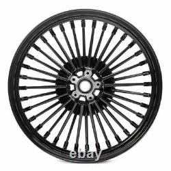 Fat Spoke 21 Front 18 Rear Wheels Rims For Harley Softail Heritage Deluxe Fxst