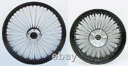 Fat Spoke 21 Front/rear 18 Black Wheel Abs Harley Electra Glide Road King Street