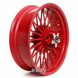 Fat Spoke Aluminum Wheels Rims Set 21''×18'' for Harley Dyna Softail Choppers