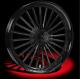 Fat Spoke Blk Front And Rear Wheels, Front Rotors And Tires 14-up Hd