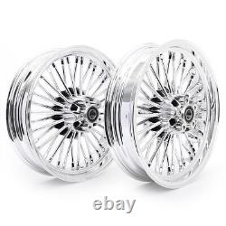 Fat Spoke Front Rear Wheels Rims 16x3.5 for Harley Softail Slim FLSL 2012-2021