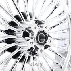 Fat Spoke Front Rear Wheels Rims 16x3.5 for Harley Softail Slim FLSL 2012-2021