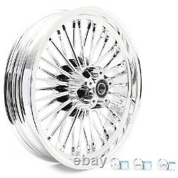 Fat Spoke Front Rear Wheels Rims 16x3.5 for Harley Softail Slim FLSL 2012-2021