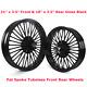 Fat Spoke Tubeless Wheel Rims 21x3.5 18x3.5 For Harley Softail Sportster Black