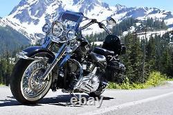 Fat Spoke Wheel 18x3.5 52 Front & Rear Set For Harley Softail Models