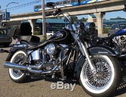 Fat Spoke Wheel 18x3.5 Front & Rear For Harley Touring Bagger Models 2000-2008