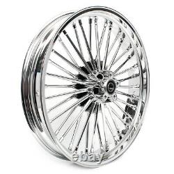 Fat Spoke Wheel Rim Set Dual Disc 21x3.5 18x5.5 for Harley Dyna Softail