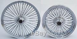 Fat Spoke Wheels 21 & 16 Chrome Front/rear Harley Sportster Iron 2008-2017