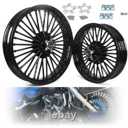 Fat Spoke Wheels 21x3.5 16x3.5 for Harley Touring Electra Glide 2000-2007 2008