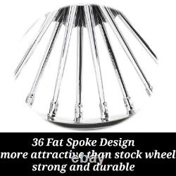 Fat Spoke Wheels 21x3.5 16x3.5 for Harley Touring Road King Glide 2000-2007 2008