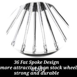 Fat Spoke Wheels 21x3.5 18x3.5 for Harley Touring Road Street Glide FLHTC 84-08