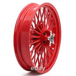 Fat Spoke Wheels Rims 21x2.15 18x3.5 for Harley Dyna Wide Glide 00-06 Touring