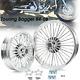 Fat Spoke Wheels Rims 21x3.5 16x3.5 For Harley Touring Electra Road Glide Bagger
