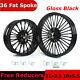 Fat Spoke Wheels Rims 21x3.5 18x5.5 For Harley Softail Fatboy Flstf Gloss Black