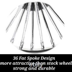 Fat Spoke Wheels Rims Set 16x3.5 16x5.5 for Harley Softail Fatboy Deuce Heritage