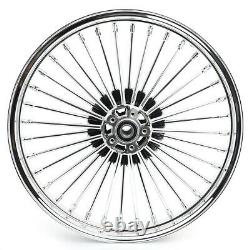 Fat Spoke Wheels Rims Set 21x2.15 18x5.5 for Harley Dyna Street Bob Low Rider