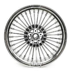 Fat Spoke Wheels Rims Set 21x2.15 18x5.5 for Harley Dyna Street Bob Low Rider