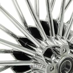 Fat Spoke Wheels Rims Set for Harley Softail Heritage Deluxe Deuce 18x3.5 18x5.5