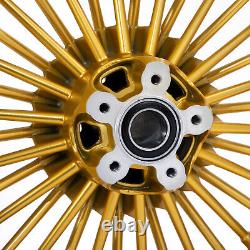 Fat Spoke Wheels Set 21x3.5 16x3.5 for Harley Touring Bagger Electra Glide 84-08