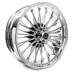 Fat Spoke Wheels Set 21x3.5 18x5.5 for Harley Touring Electra Glide Ultra Bagger