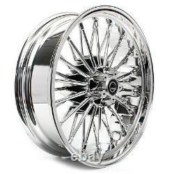 Fat Spoke Wheels Set 21x3.5 18x5.5 for Harley Touring Electra Glide Ultra Bagger