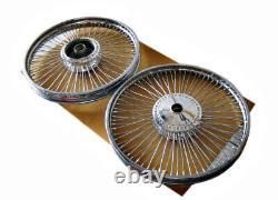 Fit HONDA C90 C70 C65 C50 FRONT & REAR WHEEL RIM WITH SPOKE SET #bi2306#