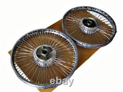 Fit HONDA C90 C70 C65 C50 FRONT & REAR WHEEL RIM WITH SPOKE SET #bi2306#