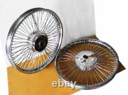Fit HONDA C90 C70 C65 C50 FRONT & REAR WHEEL RIM WITH SPOKE SET #bi2306#