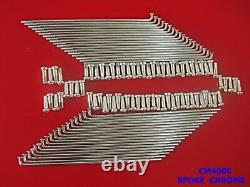 Fit HONDA CM400E CM450E FRONT AND REAR WHEEL RIM SPOKE SET STAINLESS #BI#