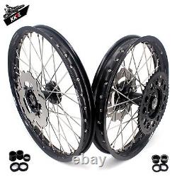 Fit HONDA CR125R 1998-2001 CR250R 1997-2001 Aluminum 21 19 Wheels Rims Black