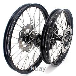 Fit HONDA CR125R 1998-2001 CR250R 1997-2001 Aluminum 21 19 Wheels Rims Black