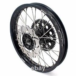 Fit HONDA CR125R 1998-2001 CR250R 1997-2001 Aluminum 21 19 Wheels Rims Black