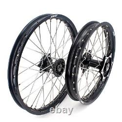 Fit HONDA CR125R CR250R CRF250R CRF450R Casting 21 19 MX Spoke Wheels Rims Set