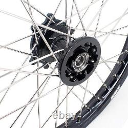 Fit HONDA CR125R CR250R CRF250R CRF450R Casting 21 19 MX Spoke Wheels Rims Set