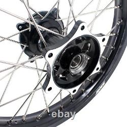 Fit HONDA CR125R CR250R CRF250R CRF450R Casting 21 19 MX Spoke Wheels Rims Set