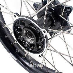 Fit HONDA CR125R CR250R CRF250R CRF450R Casting 21 19 MX Spoke Wheels Rims Set