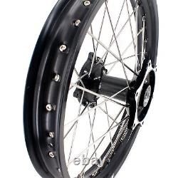 Fit HONDA CR125R CR250R CRF250R CRF450R Casting 21 19 MX Spoke Wheels Rims Set