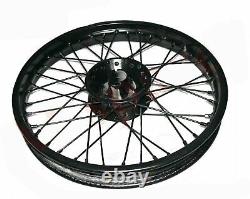Fit Royal Enfield Electra Std 40 Spoke Front Disc Break & Rear Wheel Rim 19 ECs