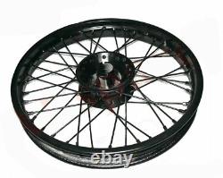 Fit Royal Enfield Electra Std 40 Spoke Front Disc Break & Rear Wheel Rim 19 ECs