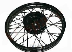 Fit Royal Enfield Electra Std 40 Spoke Front Disc Break & Rear Wheel Rim 19 ECs