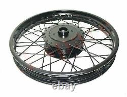 Fit Royal Enfield Electra Std 40 Spoke Front Disc Break & Rear Wheel Rim 19 ECs