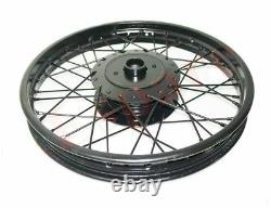 Fit Royal Enfield Electra Std 40 Spoke Front Disc Break & Rear Wheel Rim 19 ECs