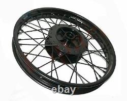 Fit Royal Enfield Electra Std 40 Spoke Front Disc Break & Rear Wheel Rim 19 ECs